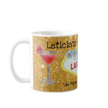 ラスベガスバチェロレッテ金ゴールドスパークルマグ