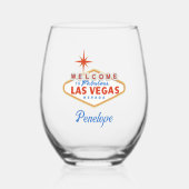 ラスベガスバチェロレッテ ステムなしワイングラス (正面)