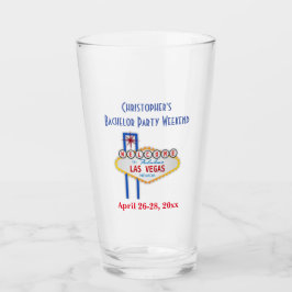 ラスベガスバチュラーパーティトリップビーバーピント タンブラーグラス