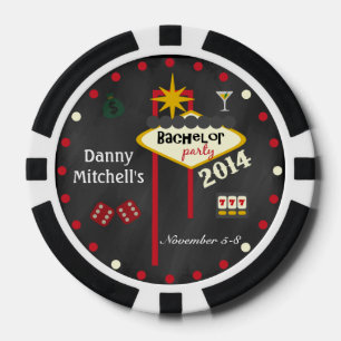 ラスベガスバチュラーパーティ2014キープサケトランプのポーカーチップ ポーカーチップ