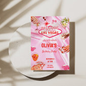 ラスベガスバースデーパーティーウィメンズトランプのポーカー招待状 招待状