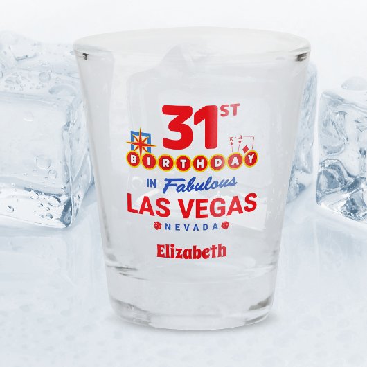ラスベガスバースデーパーティー – 31誕生日 ショットグラス