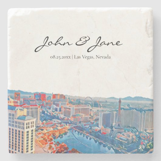 ラスベガスパーソナライズされたスカイライン ストーンコースター (正面)