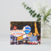 ラスベガスパーソナライズされたポストカードの保存 ポストカード (スタンド正面)