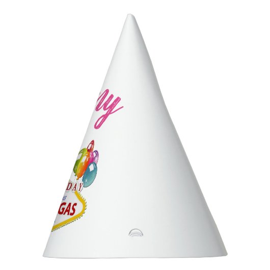 ラスベガスパーソナライズされた65th誕生日パーティーハット パーティーハット (右)