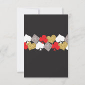 ラスベガスパーティー宿泊施設カードカジノウェディング 招待状 (裏面)