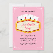 ラスベガスピンクバチェロレッテ週末 招待状 (正面)