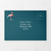 ラスベガスピンクフラミンゴス 三つ折り招待状 (カバー)