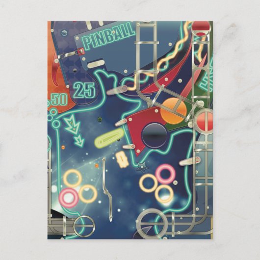 ラスベガスピンボールマシン ポストカード (正面)