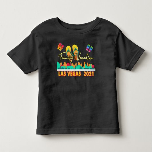 ラスベガスファミリーバケーション2021サマーシーズンTシー トドラーTシャツ (正面)