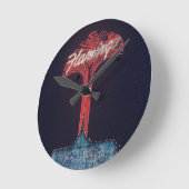 ラスベガスフラミンゴホテル ラウンド壁時計 (傾斜)
