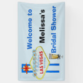 ラスベガスブライダルシャワーウェルカムサイン 横断幕 (縦)