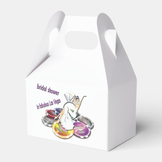 ラスベガスブライダルシャワーゲーブルビーフボックス フェイバーボックス (正面サイド)