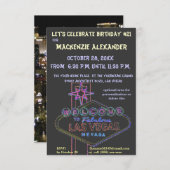 ラスベガスブルバードカジノ誕生日パーティー21スト 招待状 (正面/裏面)