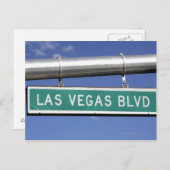 ラスベガスブールバード通りのサイン – ザストリップ ポストカード (正面/裏面)