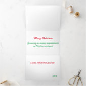 ラスベガスホテル&カジノトリフォールドクリスマスカード 三つ折りクリスマスカード (内部)