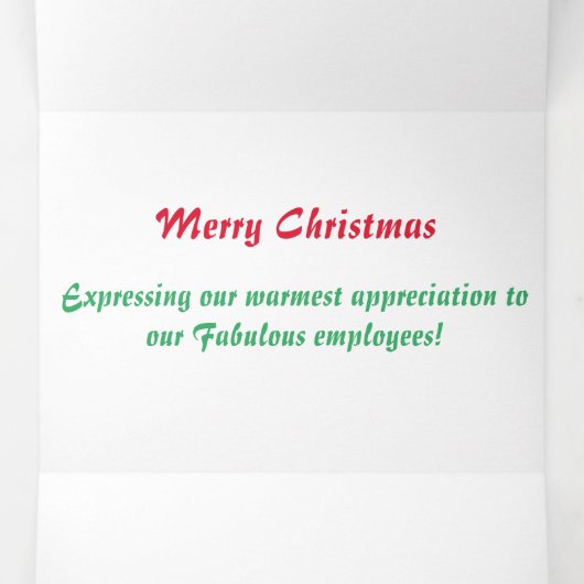 ラスベガスホテル&カジノトリフォールドクリスマスカード 三つ折りクリスマスカード (内部中)