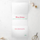 ラスベガスホテル&カジノトリフォールドレターフォールドカード 三つ折りクリスマスカード (内部)