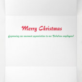 ラスベガスホテル&カジノトリフォールドレターフォールドカード 三つ折りクリスマスカード (内部中)