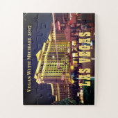 ラスベガスホリデーメモリーフォトデモアサイネーションアルツハイマー ジグソーパズル (縦)