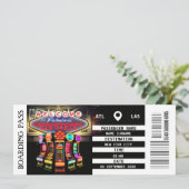 ラスベガスボーディングパス週末休暇ガールズ 招待状 (スタンド正面)