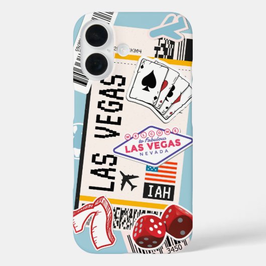 ラスベガスボーディングパス Case-Mate iPhoneケース (裏面)