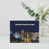 ラスベガスポストカードの誕生日パーティー インビテーションポストカード (スタンド正面)