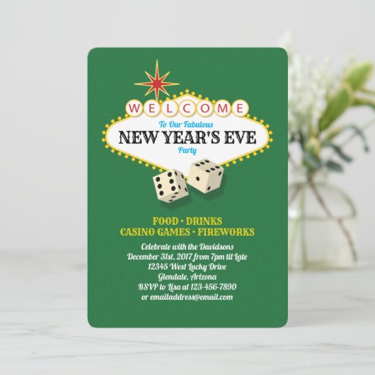 ラスベガスマーキーニューイヴパーティー 招待状 (スタンド正面)