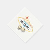 ラスベガスマーキー誕生日パーティー スタンダードカクテルナプキン (角)