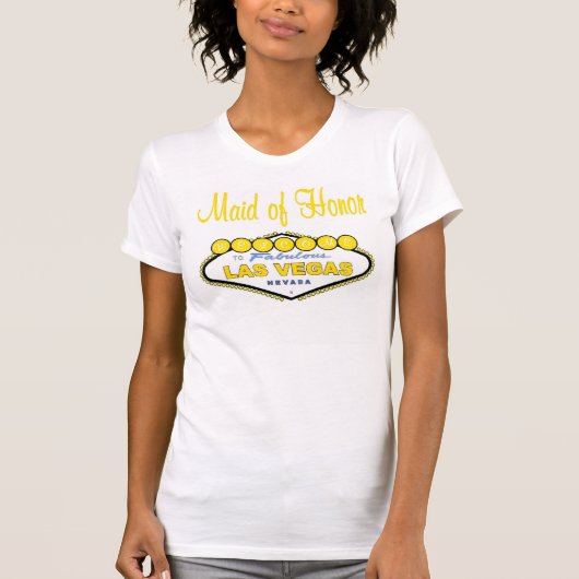 ラスベガスメイド・オブ・オーナー(花嫁付き添い人)Tシャツ Tシャツ (正面)