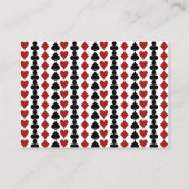 ラスベガスモダンカジノカードスーツ結婚ズ詳細 エンクロージャーカード (裏面)