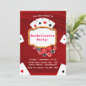 ラスベガスモダンピンクバチェロレッテ週末 招待状 (スタンド正面)