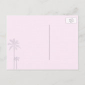 ラスベガスユニークストリップウェディングの日付を保存 案内ポストカード (裏面)