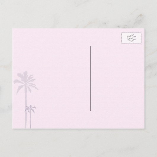 ラスベガスユニークストリップウェディングの日付を保存 案内ポストカード (裏面)