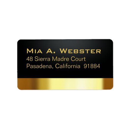 ラスベガスラッキーインラブブラック/金ゴールド ラベル (正面)