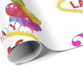 ラスベガスラッピングで21歳の誕生日紙 ラッピングペーパー (ロールコーナー)