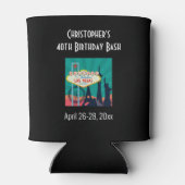 ラスベガスランドマークバースデーパーティーの旅のお気に入り 缶クーラー (裏面)