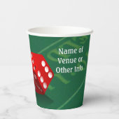 ラスベガスレッドサイコロクラプステーブル 紙コップ (裏面)