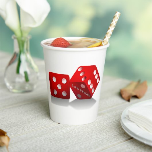 ラスベガスレッドサイコロ 紙コップ (インサイチュ)