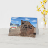 ラスベガスレッドロックキャニオン カード (黄色い花)