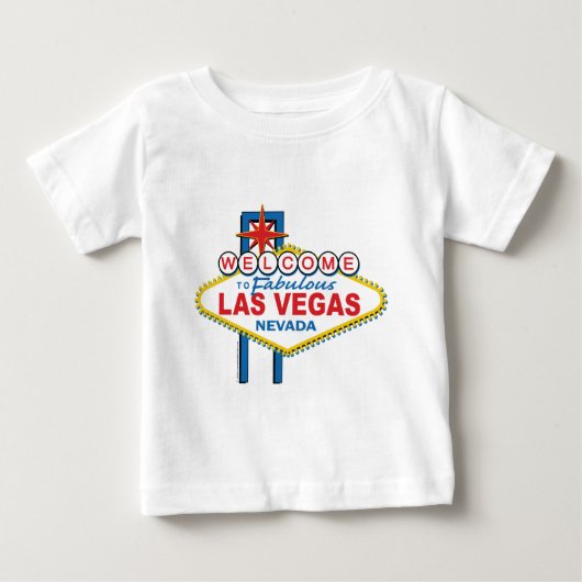 ラスベガスレトロサイン ベビーTシャツ (正面)