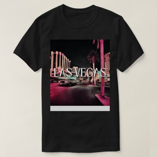 ラスベガスレトロ通り80s tシャツ (デザイン正面)