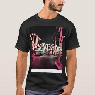 ラスベガスレトロ通り80s tシャツ