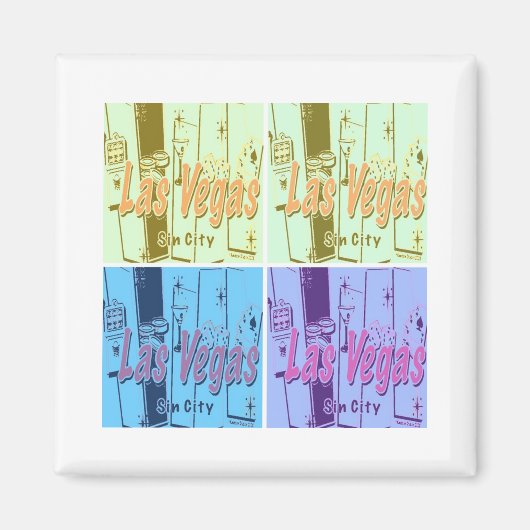 ラスベガスレトロ マグネット (正面)