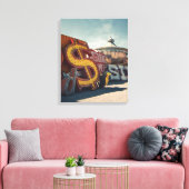 ラスベガスヴィンテージカジノサインキャンバス キャンバスプリント (インサイチュ (リビング))