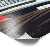 ラスベガスヴィンテージスタイルバケーションポスター フォトプリント            (角)