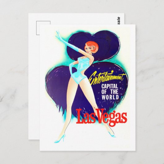 ラスベガスヴィンテージ旅行はがき ポストカード (正面/裏面)