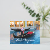 ラスベガスヴェネツィアゴンドラ葉書 ポストカード (スタンド正面)