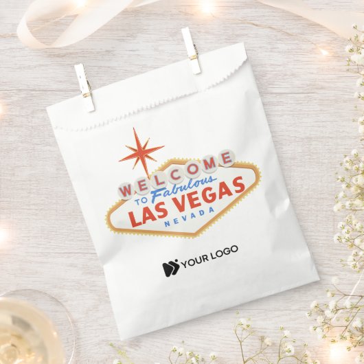 ラスベガス企業のイベントカスタムロゴ フェイバーバッグ (クリップ留めされた状態)