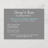 ラスベガス保存の日付(メタリックシルバー) 案内ポストカード (裏面)